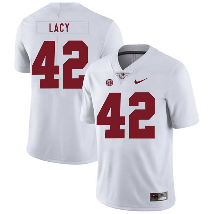 Alabama Crimson Tide 42 Eddie Lacy White Nike College Football Jersey Dzhi,We sell and wholesale Alabama Crimson Tide 42 Eddie Lacy White Nike College Football Jersey Dzhi on line form chian!